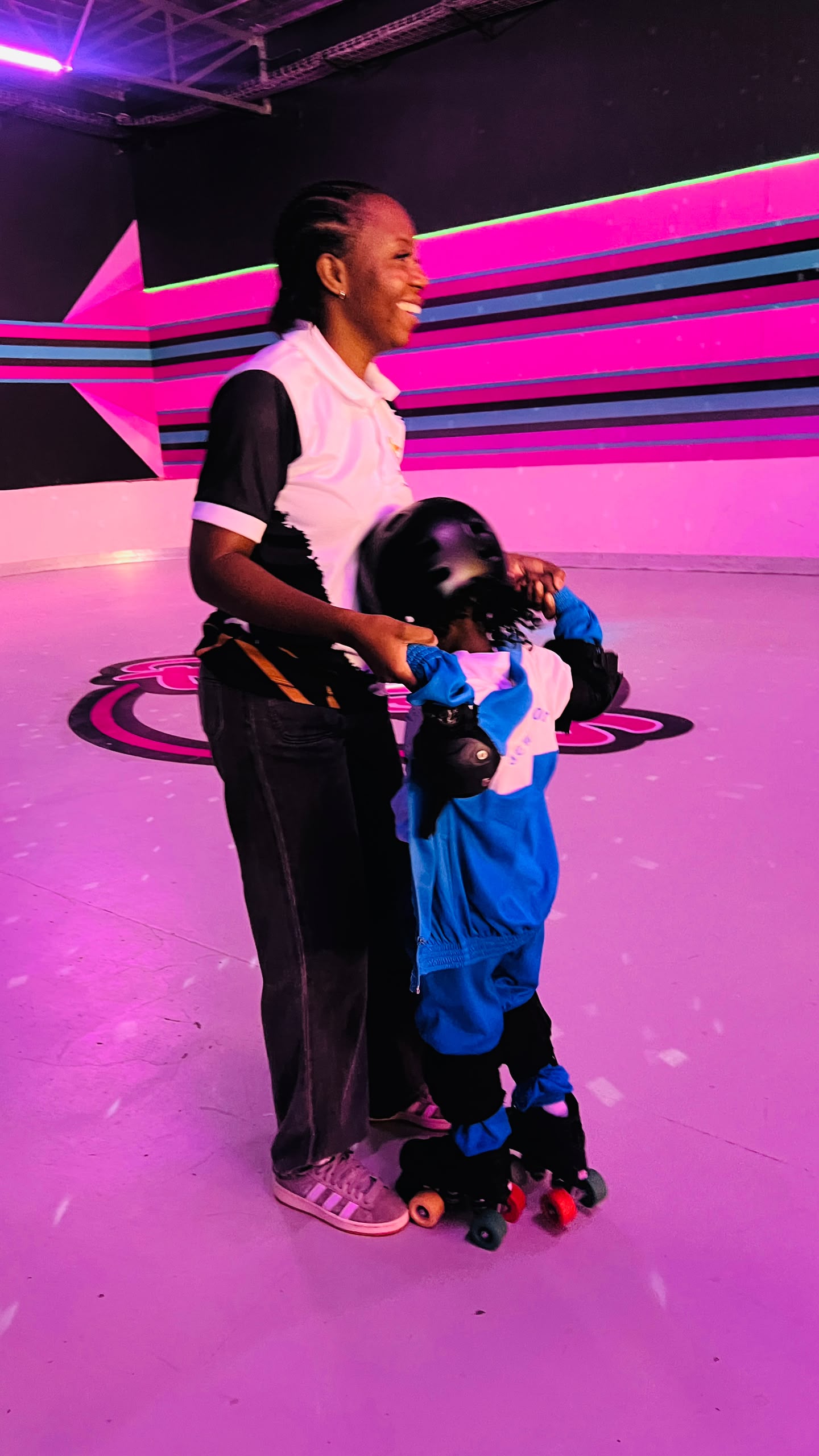 Jewels Junior School learners roller skating